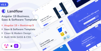 Landflow - Angular 19 Multipurpose Business, Saas & Software Template