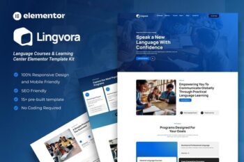 Lingvora - Language Courses & Learning Center Elementor Template Kit
