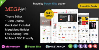 MegaShop Elementor Prestashop Responsive Theme