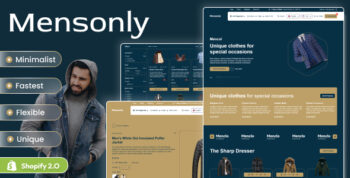 Mensonly - Shopify 2.0 Clothing Shop Theme