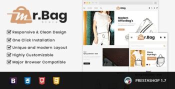 MrBag Store Prestashop 1.7 - 9.x Responsive Theme