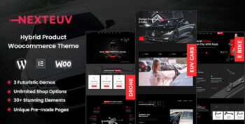 NextEuv - Single Product Shop, EV WordPress Theme