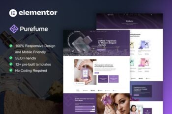 Purefume - Perfume & Fragrance Elementor Pro Template Kit