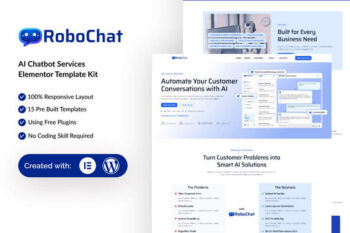RoboChat - AI Chatbot Service Elementor Template Kit