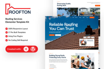 Roofton - Roofing Services Elementor Template Kit