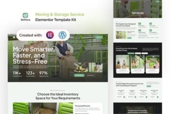 Shiftora – Moving & Storage Service Elementor Template Kit