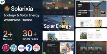 Solarixia - Ecology & Solar Energy WordPress Theme