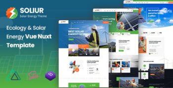 Soliur - Ecology & Solar Energy Vue Nuxt Template