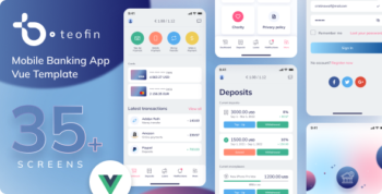 Teofin – Vue.js Banking & Finance PWA