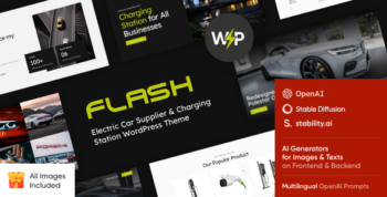 The Flash - Electric Vehicle & Car Station WordPress Theme