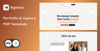 Agnova - PHP Portfolio & Agency Tailwind CSS 4 Website Template