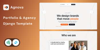 Agnova - Portfolio & Agency Django Website Template