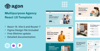 Agon - Multipurpose Agency React 19 Template