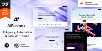 AIFusionX – AI Agency & SaaS WordPress Theme