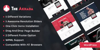 Akhada Gym - Gym Fitness Wordpress theme