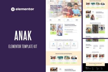 Anak - Kindergarten Elementor Pro Template Kit