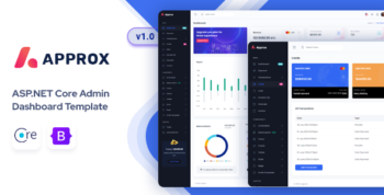 Approx  -  ASP.NET Core Admin & Dashboard Template