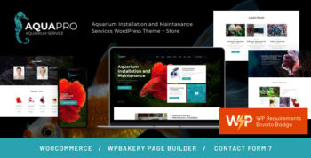 AquaPro | Aquarium & Fish Pet Shop WordPress Theme + Store