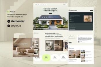 Arcus - Architecture & Interior Design Elementor Template Kit
