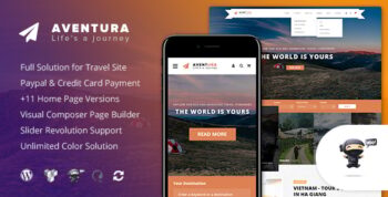 Aventura - Travel & Tour Booking System WordPress Theme