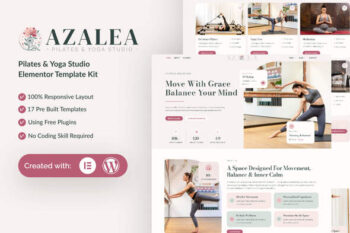 Azalea - Pilates & Yoga Studio Elementor Template Kit