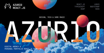 Azurio - Digital Agency & Portfolio ReactJs Template