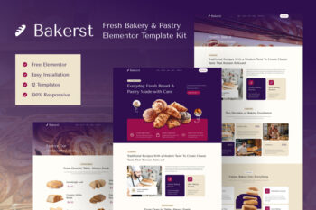 Bakerst - Bakery & Pastry Elementor Template Kit