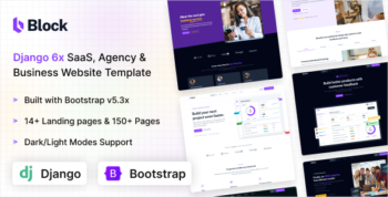 Block - SaaS, Agency & Business Django Website Template