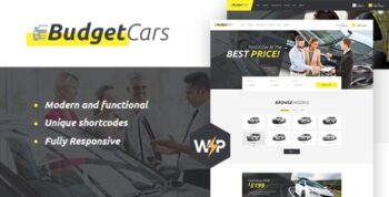 Budget Cars | Car Hire & Rental Leasing WordPress Theme + Store