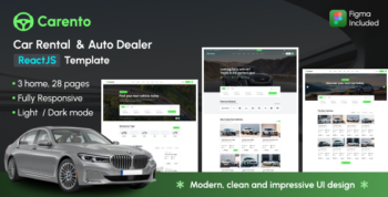 Carento - Auto Dealer & Car Rental React Template