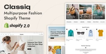 Classiq - Classic Fashion Store Shopify 2.0 Responsive Theme