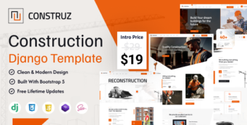 Construz - Construction Building Django Template