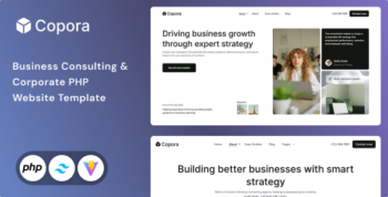 Copora - Business Consulting PHP & Tailwind CSS 4  Template