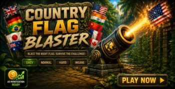 Country Flag Blaster - Educational Game