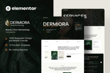 Dermiora - Beauty Clinic Dermatology Elementor Template Kit