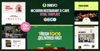 Dinevo – Modern Restaurant & Cafe HTML Template