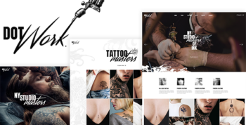 Dotwork - Tattoo Studio and Piercing Shop WordPress Theme