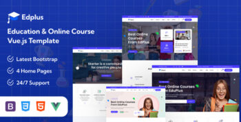 Edplus - Education & Online Course Vue.js Template
