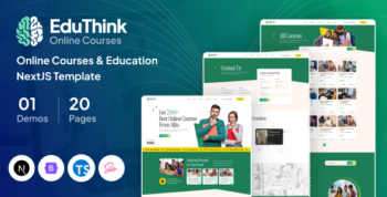 EduThink | Online Courses & Education NextJS Template