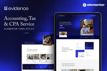 Evidence - Accounting, Tax & CPA Service Elementor Template Kit