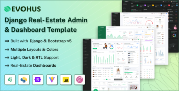 Evohus - Django Real-Estate Admin & Dashboard Template