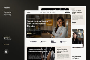 Fabels – Financial Advisory Website Elementor Template Kits