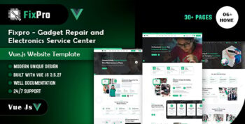 Fixpro – Electronics Repair Service Vue.js Template