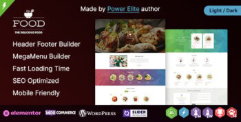 Food - A Delicious WordPress  Elementor Theme