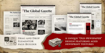 Gazette — Vintage News & Editorial Magazine WordPress Theme