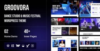 Groovora – Dance Studio & Music Festival WordPress Theme