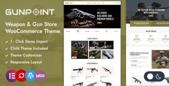 Gunpoint - Gun & Weapon Store Elementor WooCommerce Theme
