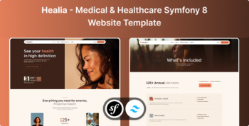 Healia - Medical & Healthcare Symfony 8 & Tailwind CSS Website Template