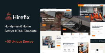Hirefix | Handyman & Home Services HTML Template