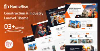 HomeRise – Construction & Industry Laravel Template